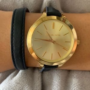 MK - Slim Double Wrap Watch